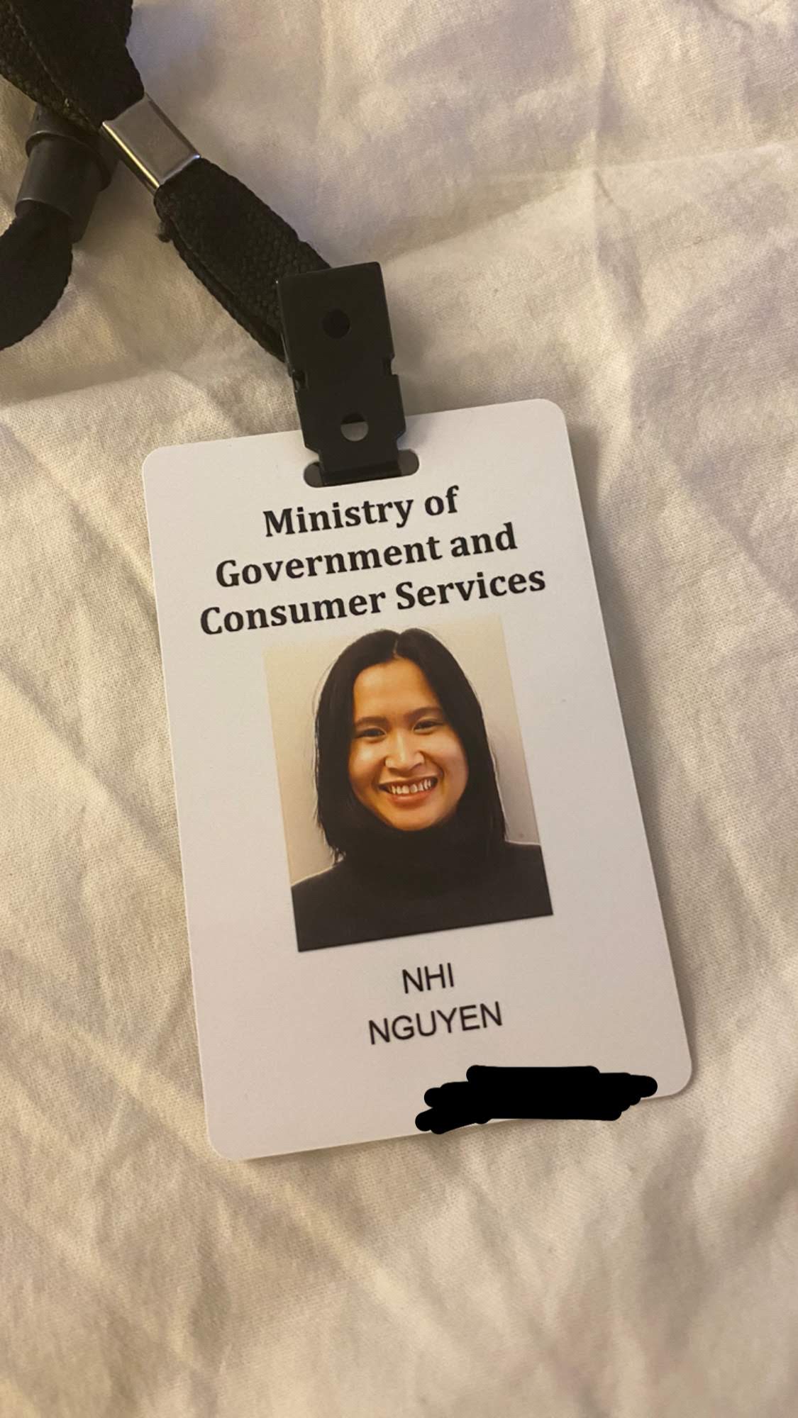 Ontario Public Service Employee Card